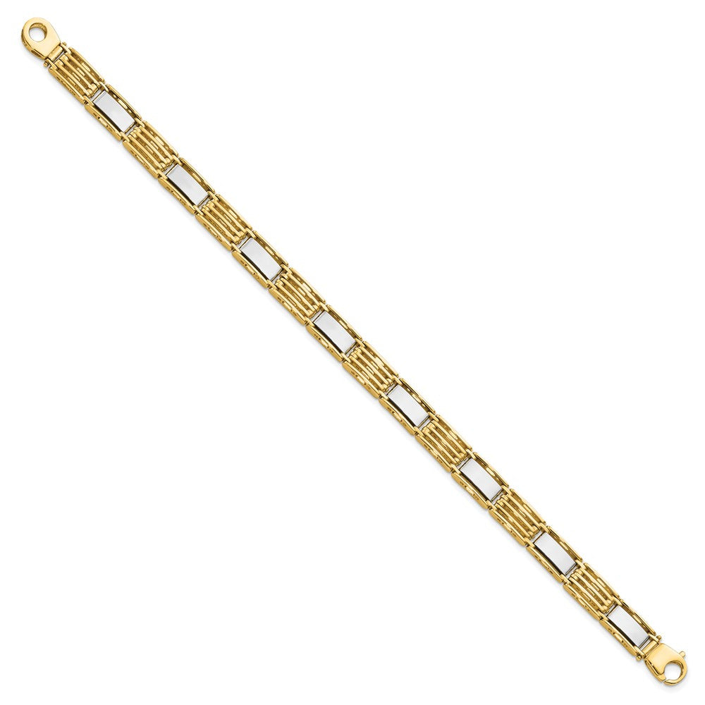 High Polished Mens Link Bracelet 8.5"