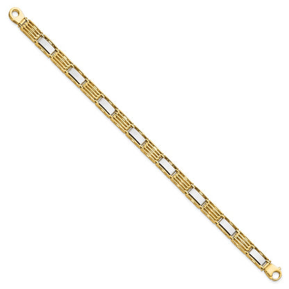 High Polished Mens Link Bracelet 8.5"