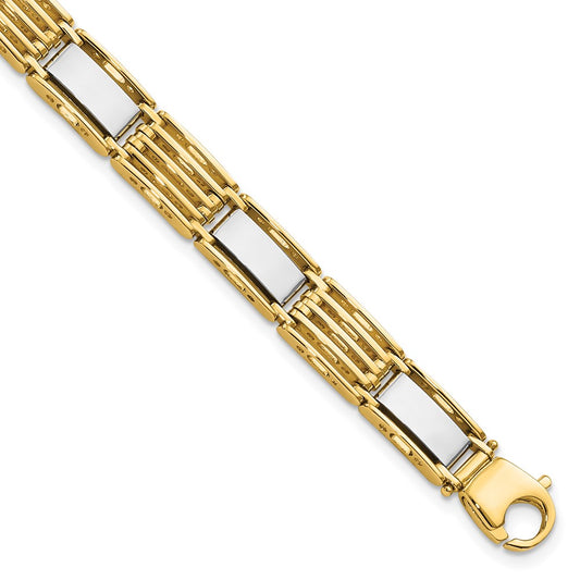 High Polished Mens Link Bracelet 8.5"