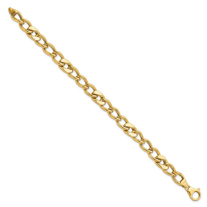 Polished Fancy Link Men's Bracelet 8.5" - 7.5mm