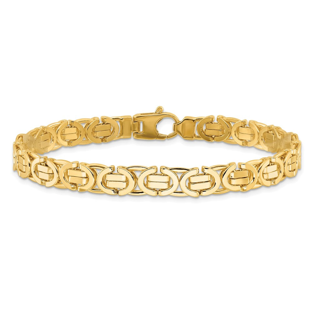 Polished Fancy Link Bracelet 8.25" - 23.29g
