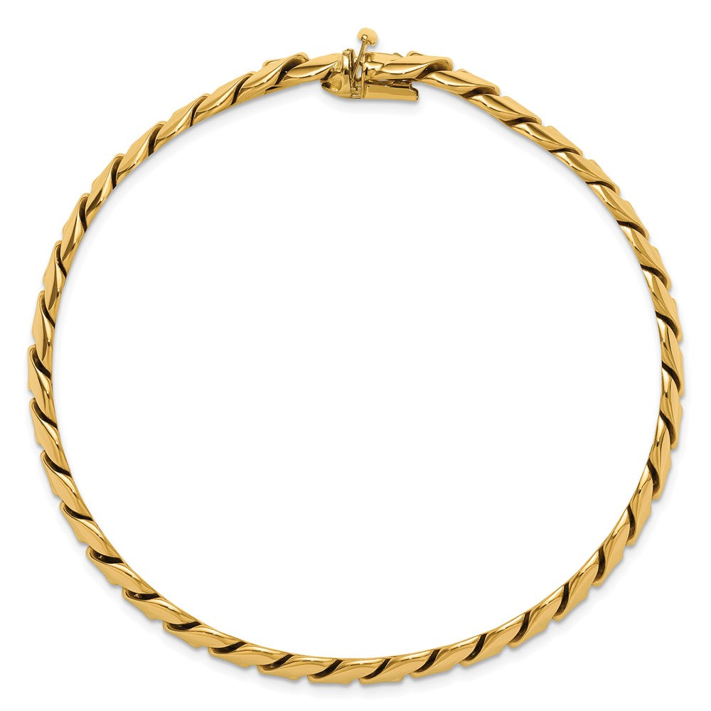 Polished Fancy Link Men's Bracelet 9" - 9.4mm