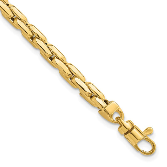 Polished 4.5mm Fancy Link Bracelet 8.25"