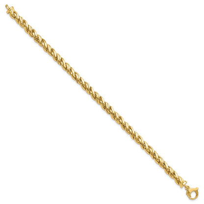 Polished Fancy Twist Bracelet 8"