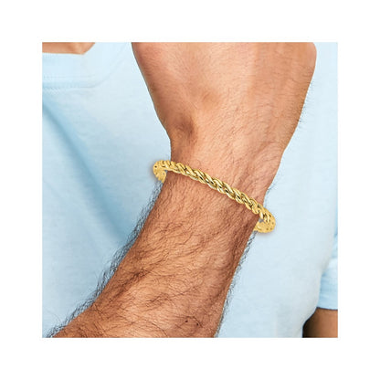 Polished Fancy Twist Bracelet 8"