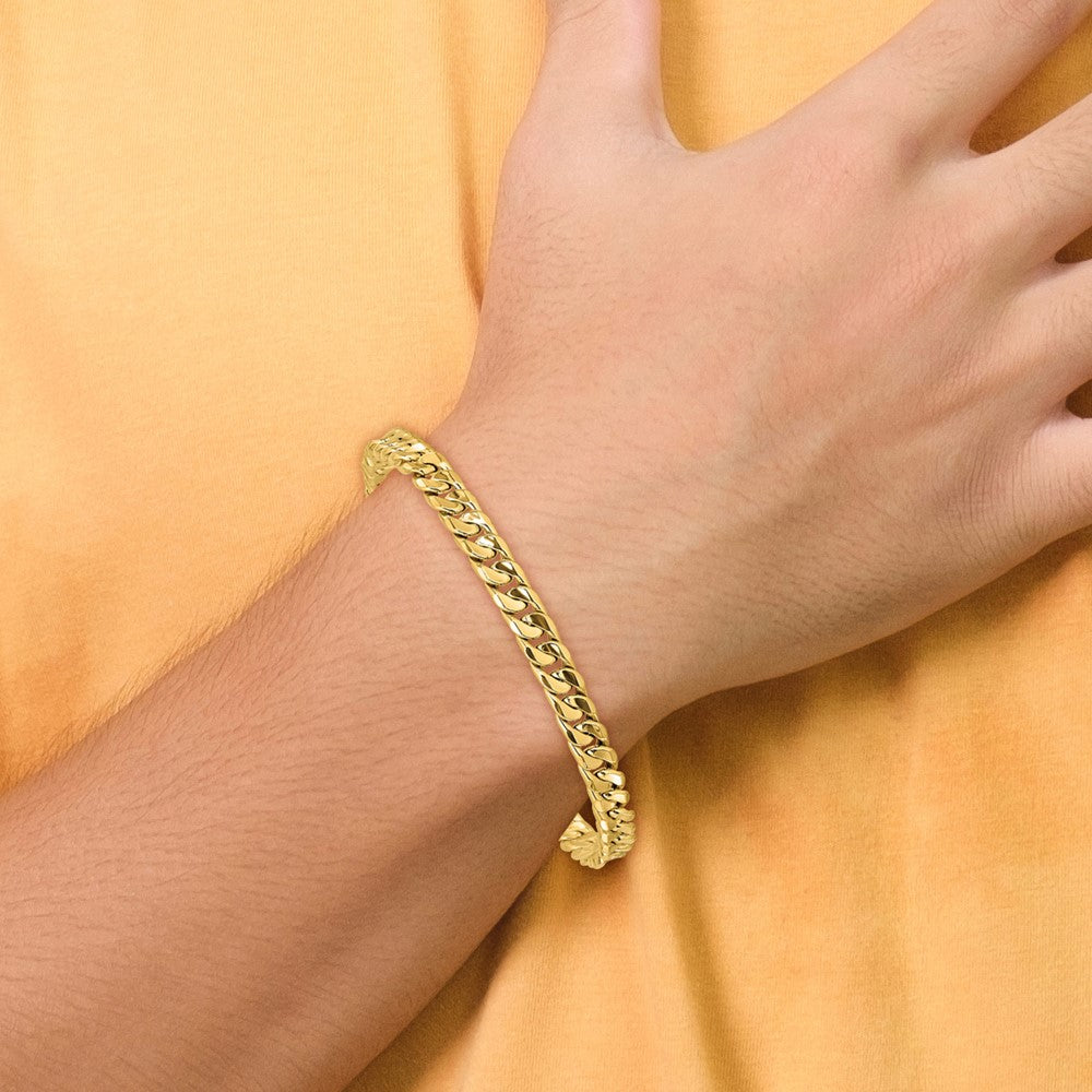 Polished Fancy Bracelet 8.5" - 6mm