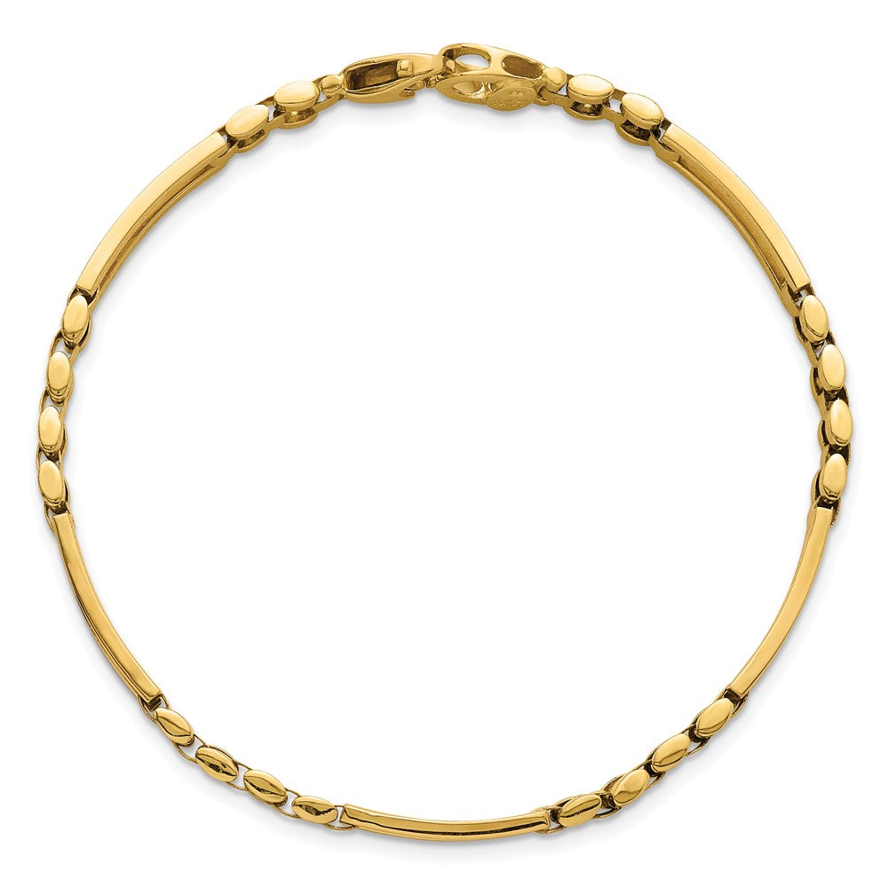 Polished Fancy Open Multi Link Bracelet 8"
