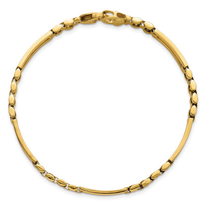 Polished Fancy Open Multi Link Bracelet 8"