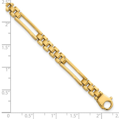 Polished Fancy Open Multi Link Bracelet 8"