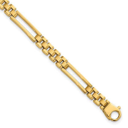 Polished Fancy Open Multi Link Bracelet 8"