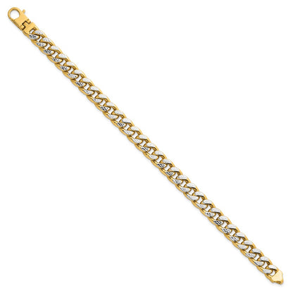 Pave Flat Curb Chain 8.5mm Men's Bracelet 8.5"