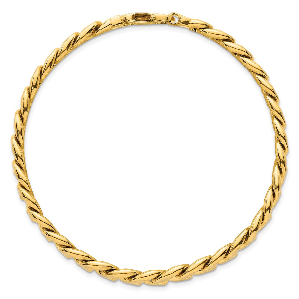 Pave Flat Curb Chain 8.5mm Men's Bracelet 8.5"
