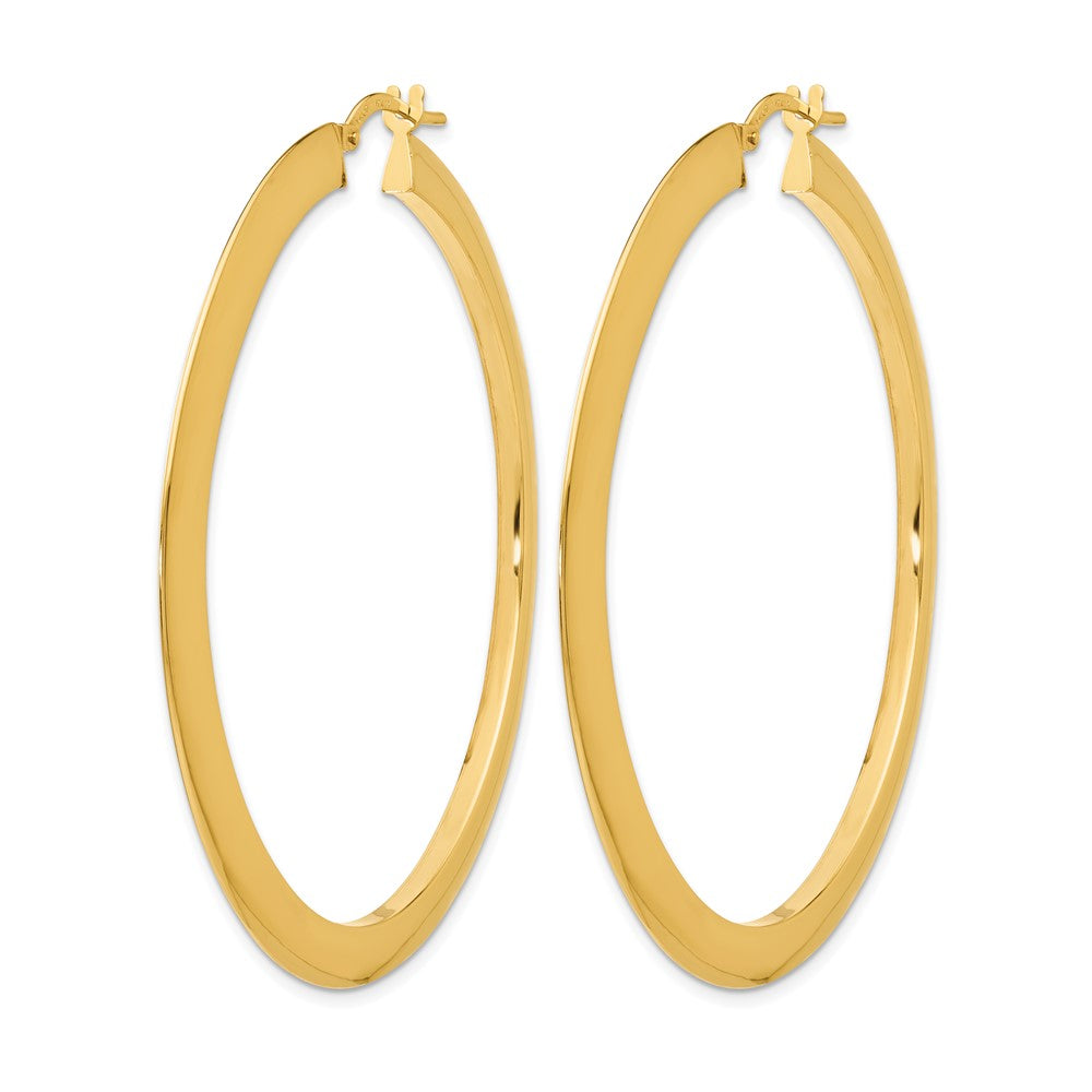 Polished Hoop Earrings - 53mm