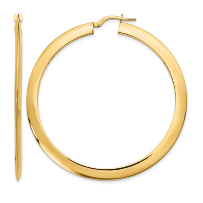 Polished Hoop Earrings - 53mm