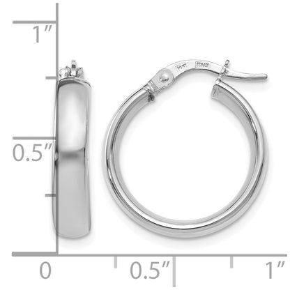 Polished Hoop Earrings - 1.49g