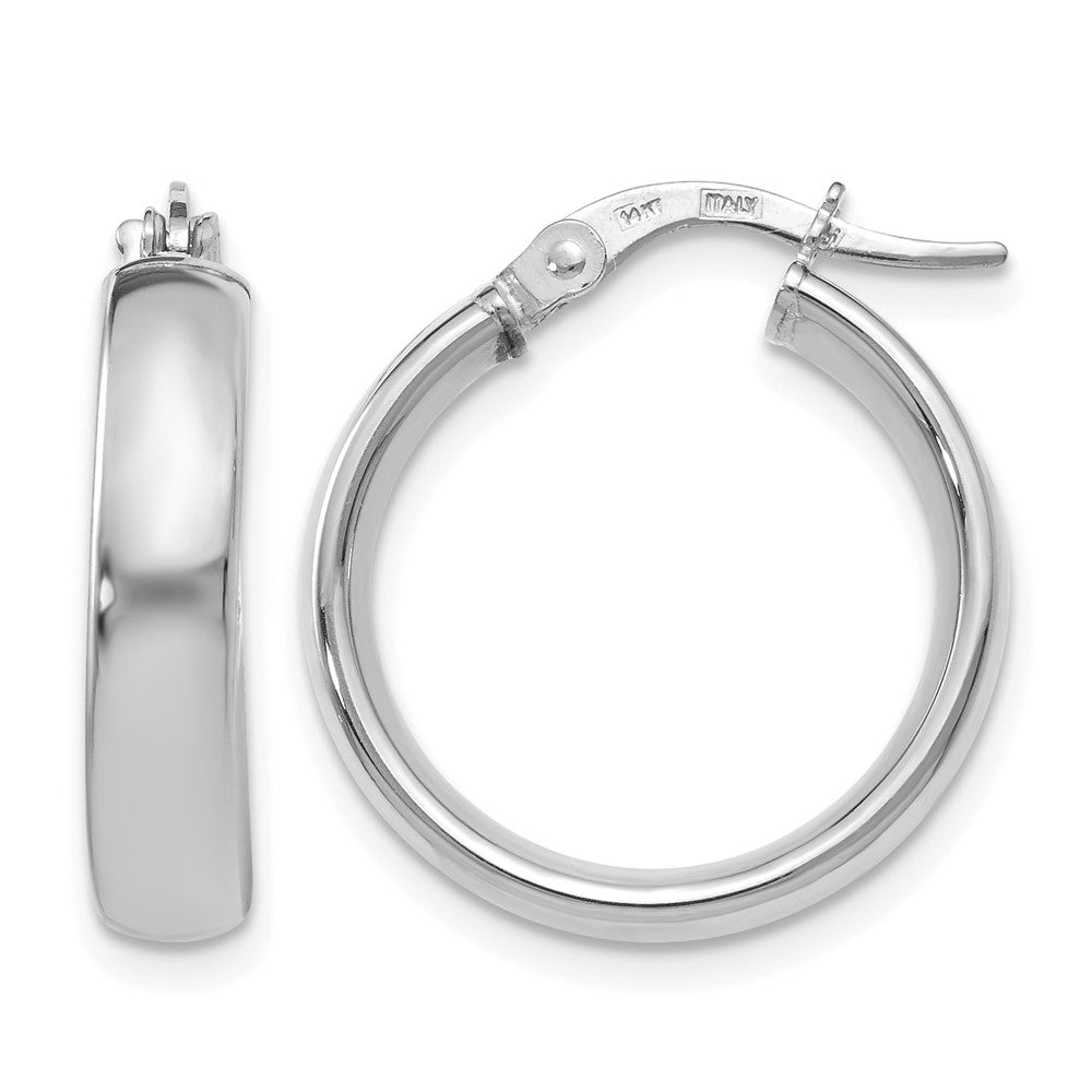 Polished Hoop Earrings - 1.49g