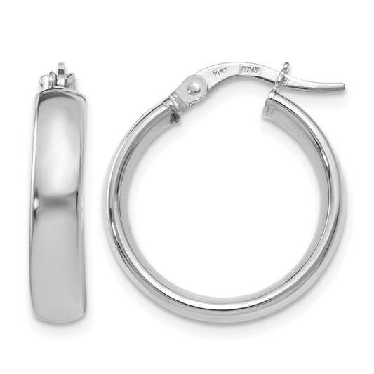 Polished Hoop Earrings - 1.49g