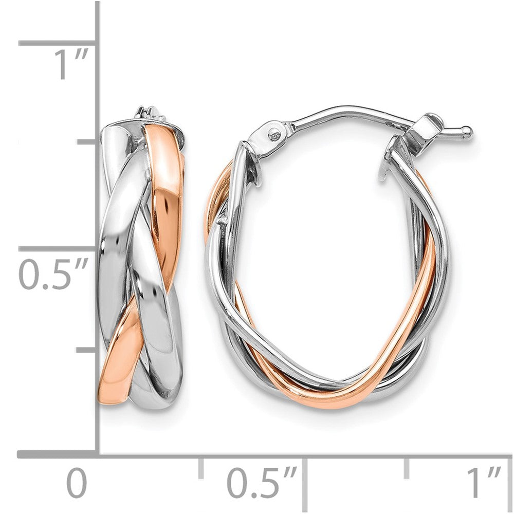 Polished Braided Hoop Earrings