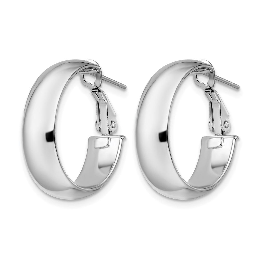 Polished Hoop Earrings - 7.6mm