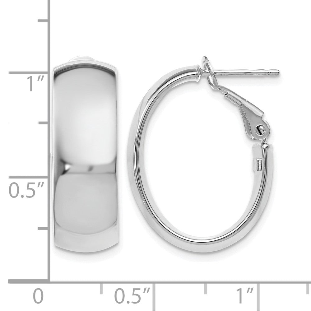 Polished Hoop Earrings - 7.6mm