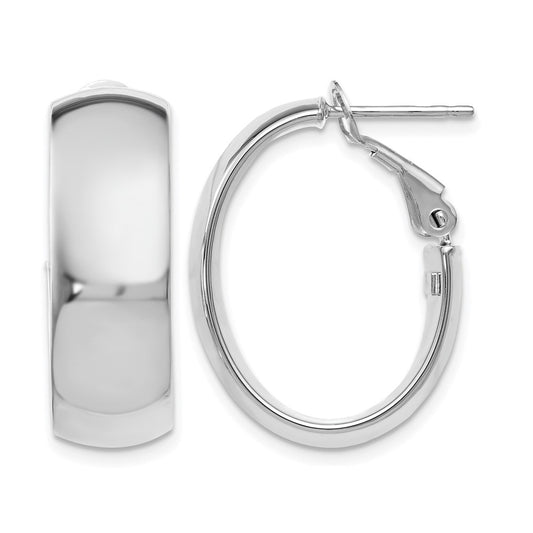 Polished Hoop Earrings - 7.6mm