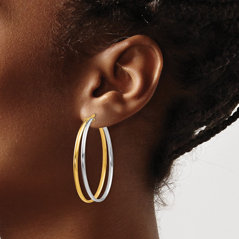 Polished Hoop Earrings - 7mm