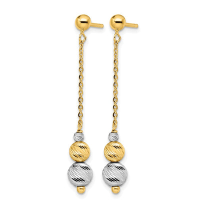 Polished and Textured Dangle Earrings