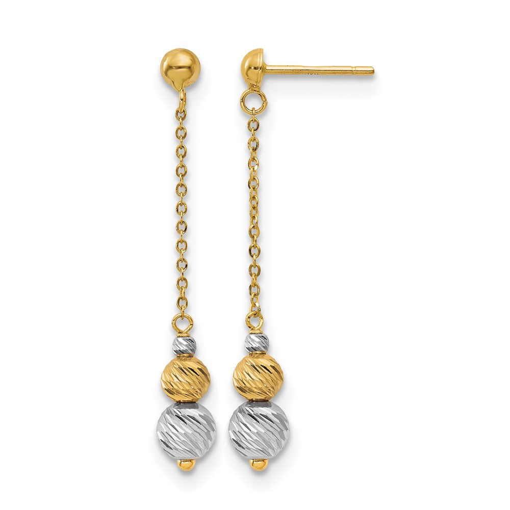 Polished and Textured Dangle Earrings
