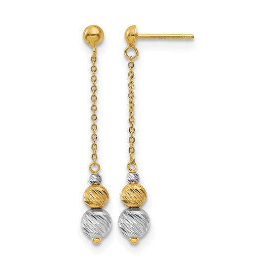 Polished and Textured Dangle Earrings