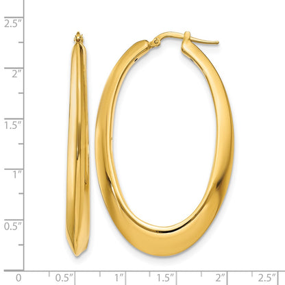 Polished Hoop Earrings - 35mm