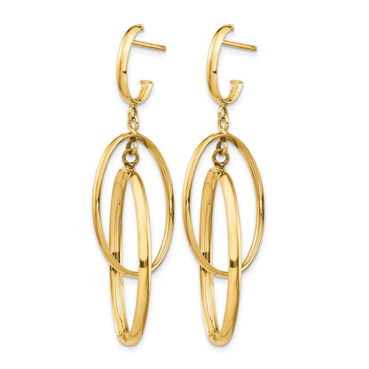 Polished Post Dangle Earrings - 18mm