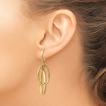 Polished Post Dangle Earrings - 18mm