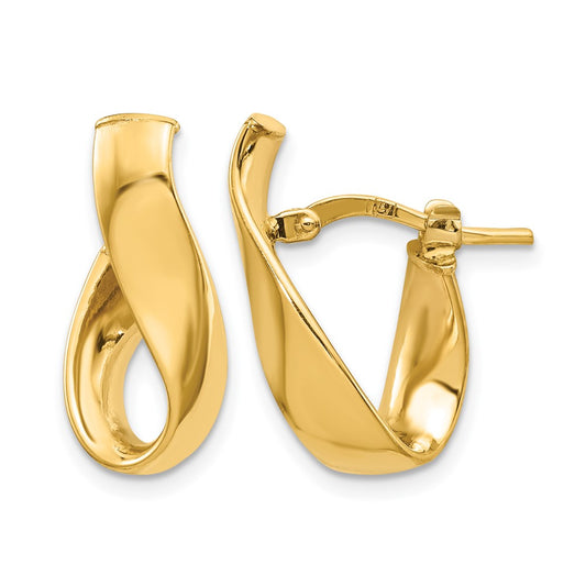 5mm High Polished Hoop Earrings