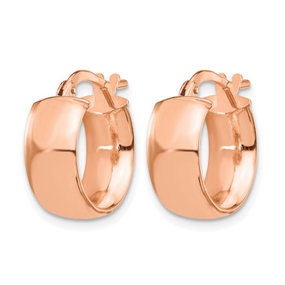 6mm High Polished Hoop Earrings - 1.59-1.72g