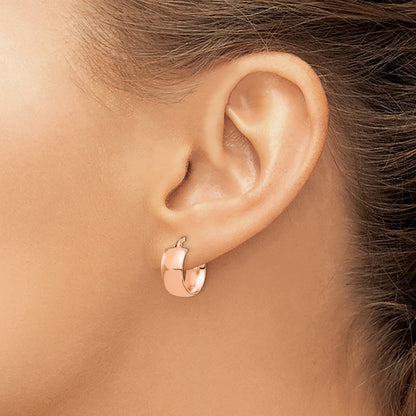 6mm High Polished Hoop Earrings - 1.59-1.72g