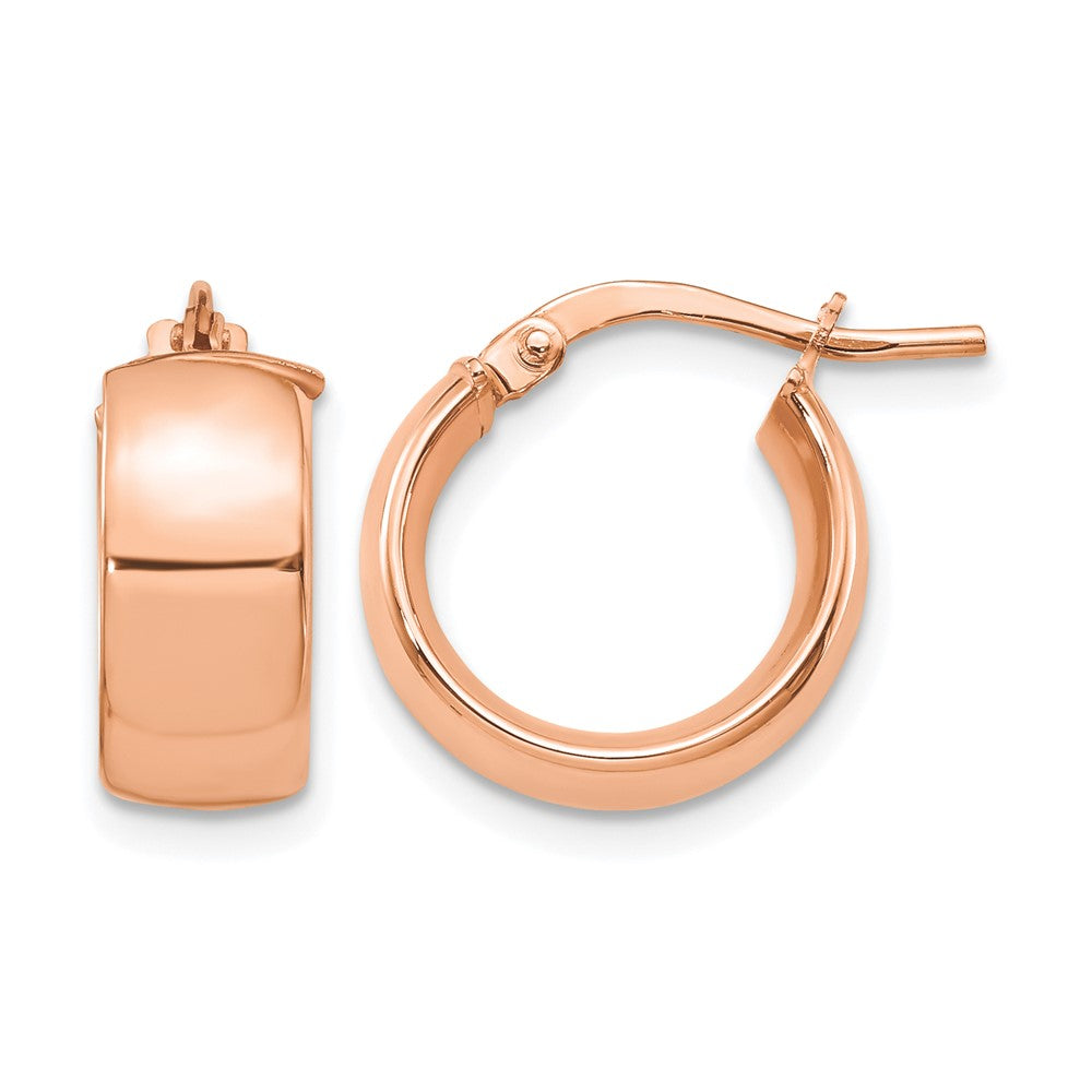 6mm High Polished Hoop Earrings - 1.59-1.72g