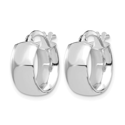 6mm High Polished Hoop Earrings - 1.59-1.72g