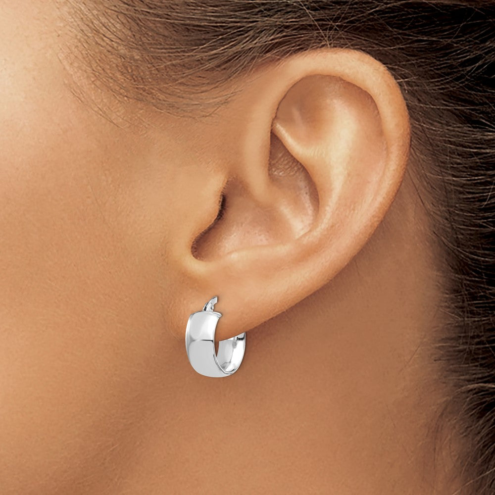 6mm High Polished Hoop Earrings - 1.59-1.72g
