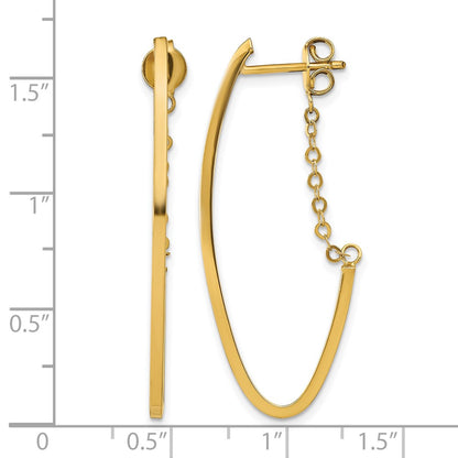 Polished Hoop Earrings - 1.5mm