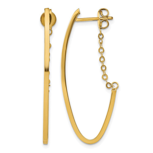 Polished Hoop Earrings - 1.5mm