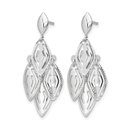 Polished D/C Post Dangle Chandelier Earrings