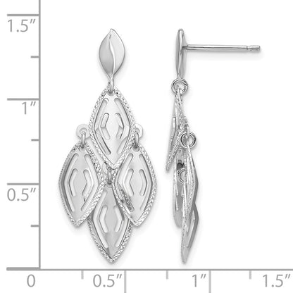 Polished D/C Post Dangle Chandelier Earrings