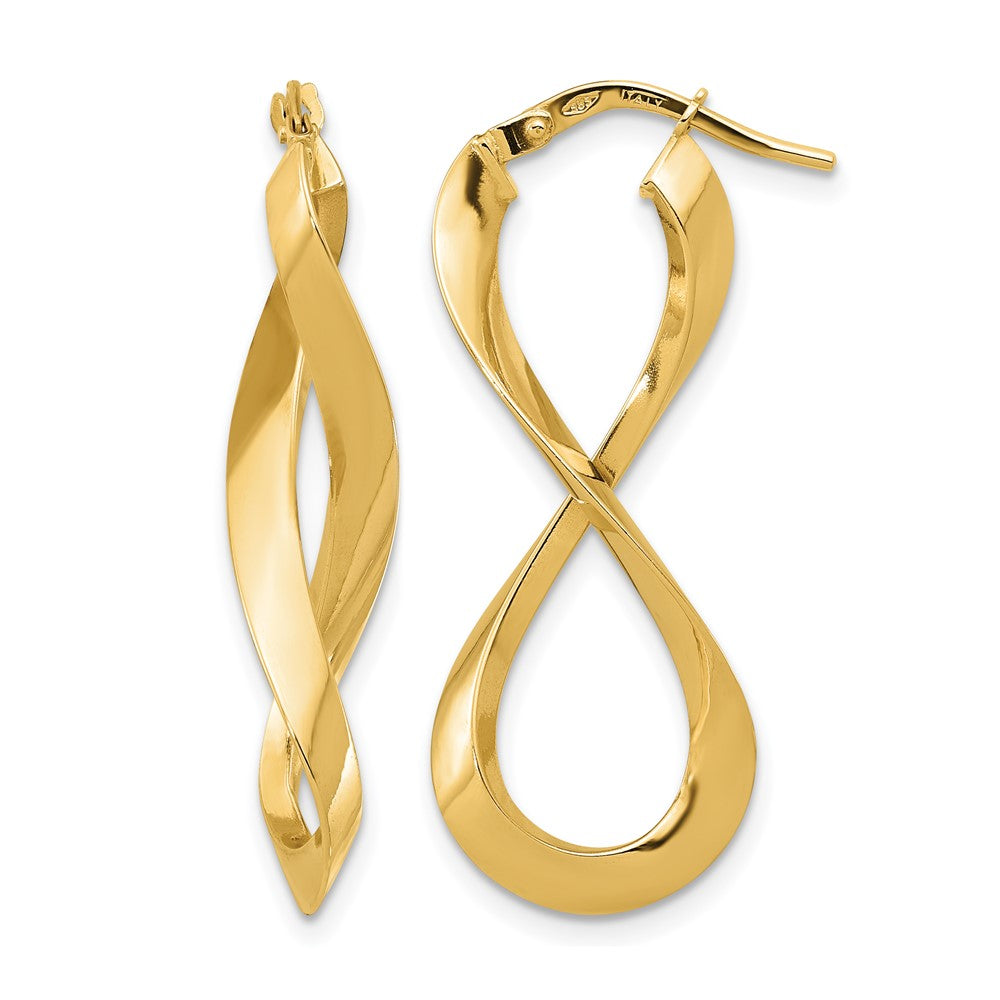 Polished Left and Right Eternity Hoop Earrings