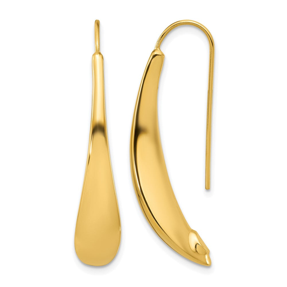 Polished Threader Earrings - 6.72mm