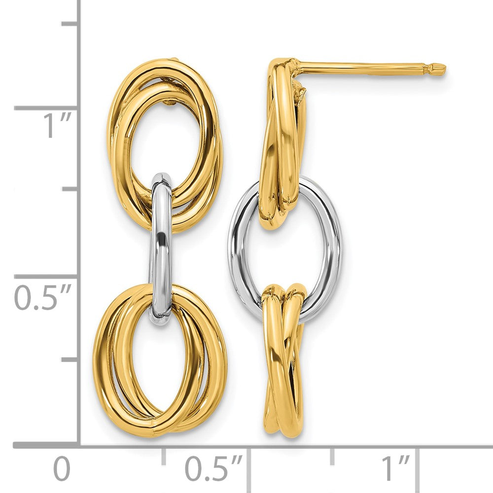 Polished Ovals Dangle Earrings