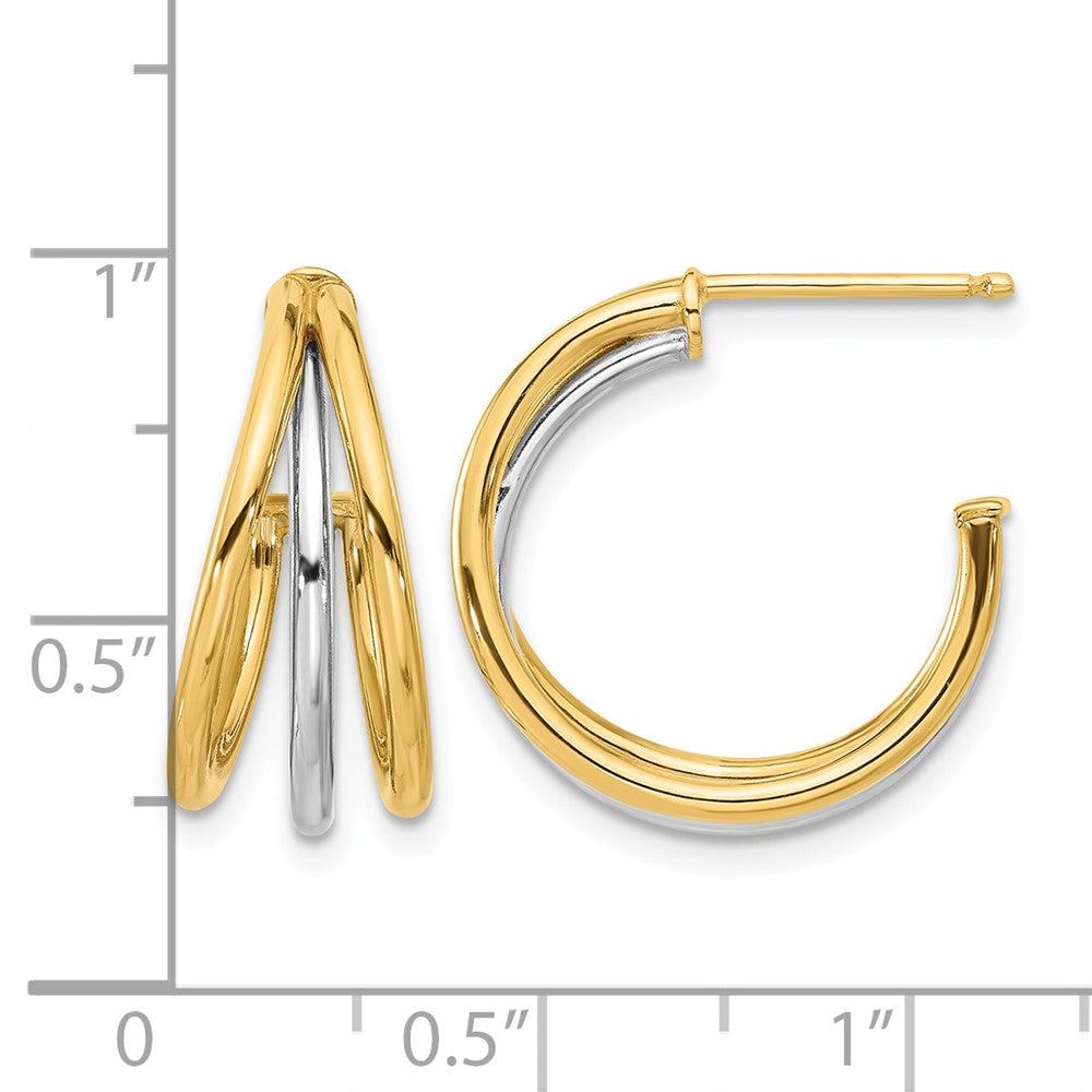Polished Hoop Post Earrings