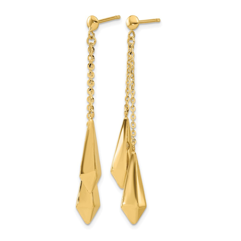 Polished Post Dangle Earrings - 10.5mm
