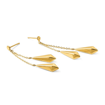Polished Post Dangle Earrings - 10.5mm