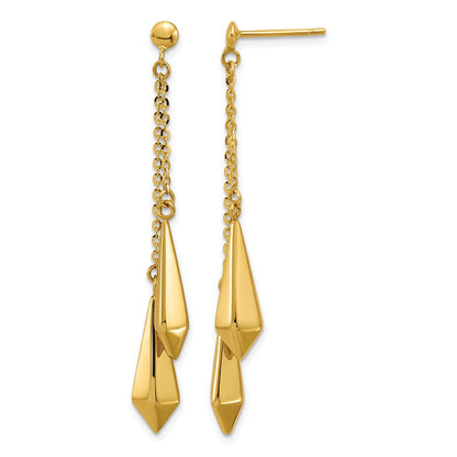 Polished Post Dangle Earrings - 10.5mm