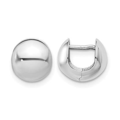 Polished Round Huggie Earrings